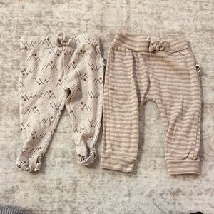 Adorable Beige Baby Pants Duo